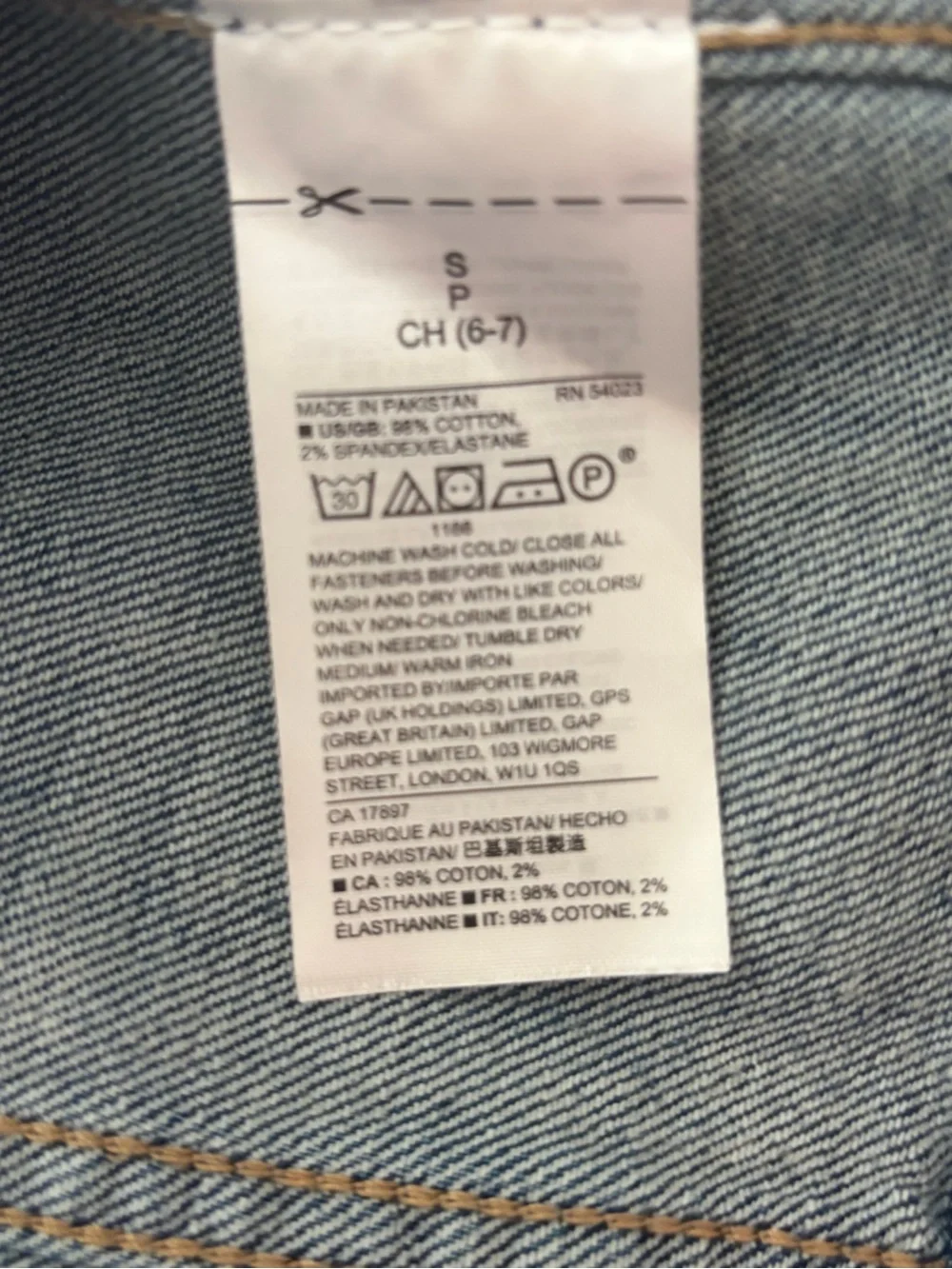 GAP Kids Denim Jacket in Faded Blue